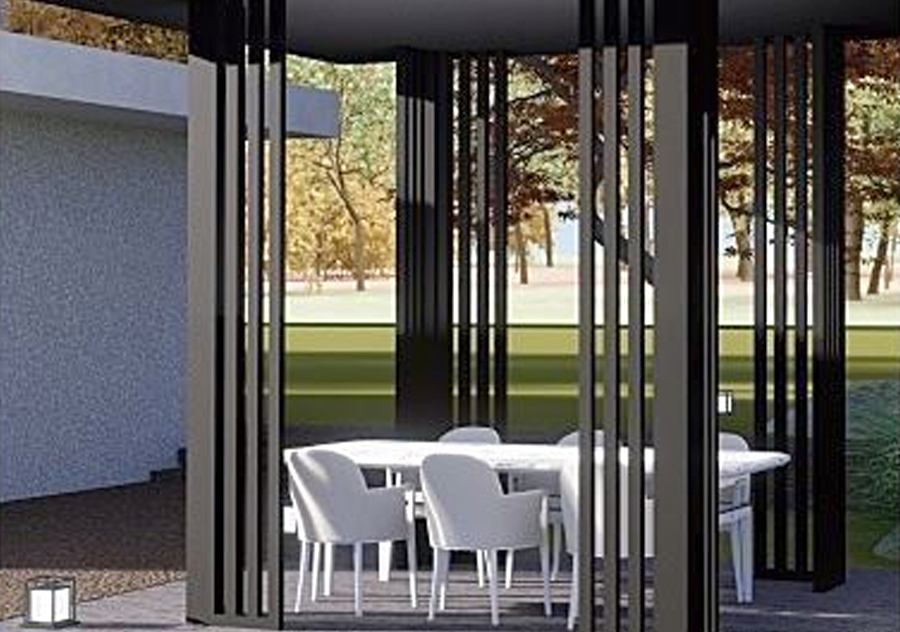 Современная прочная алюминиевая садовая беседка на открытом воздухе