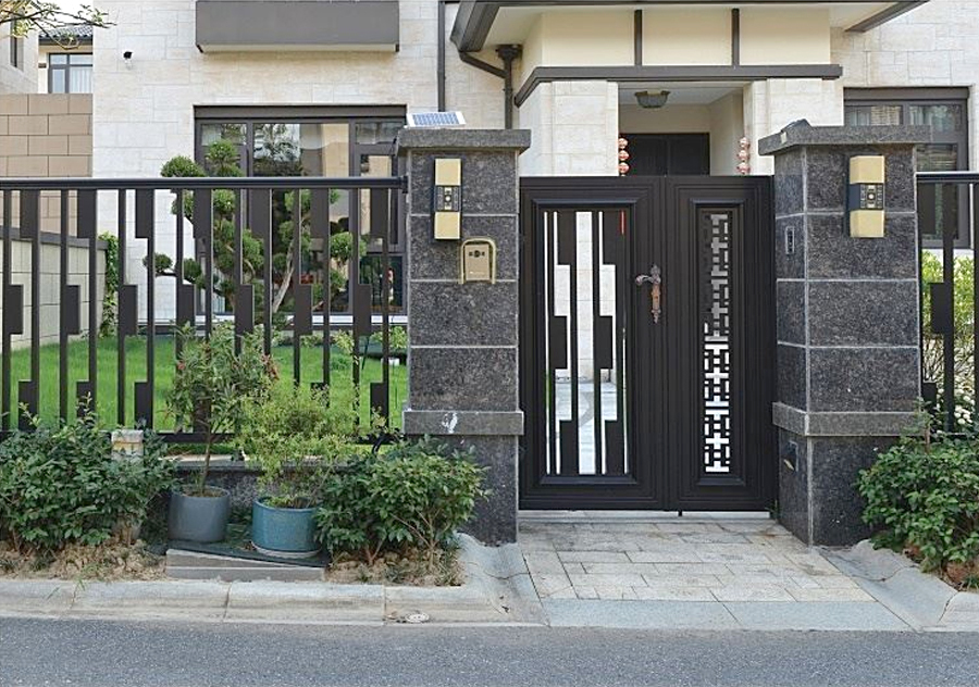Элегантные наружные алюминиевые садовые ворота