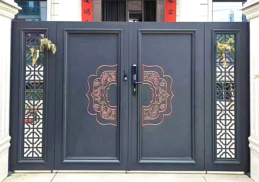 Алюминиевые ворота двора, устойчивые к ржавчине