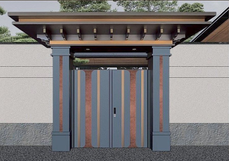 Современные небольшие алюминиевые садовые ворота