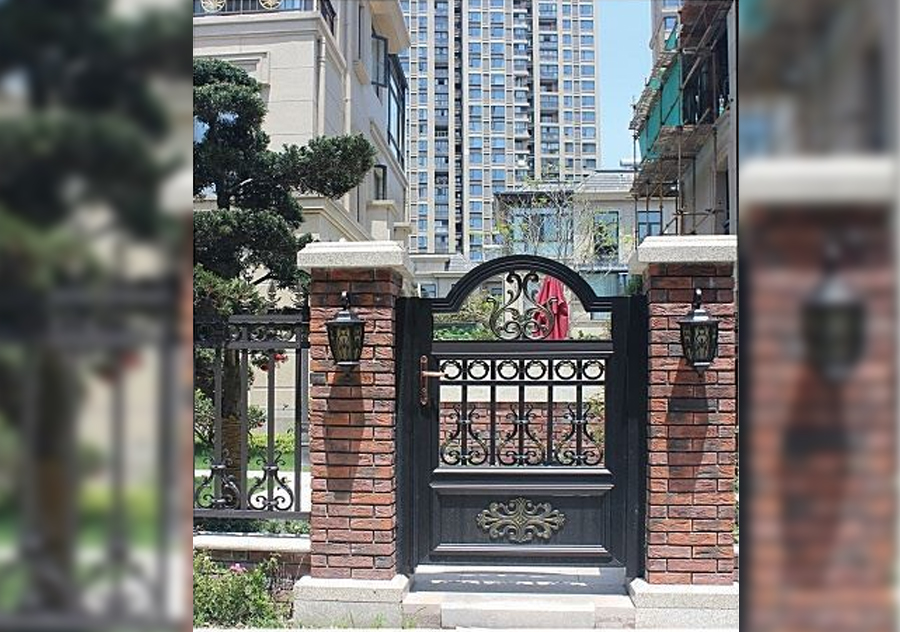 Алюминиевые ручные раздвижные ворота для дома для наружного применения