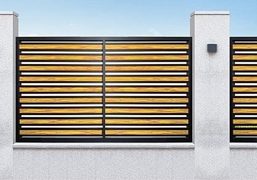 Садовые ограждения цвета алюминия и дерева