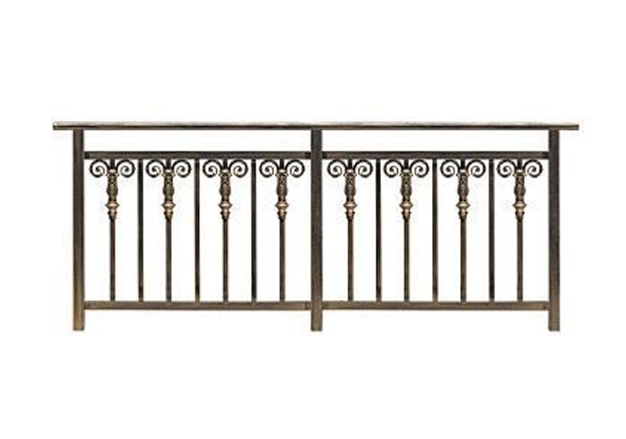 Стильный вертикальный барный балконный забор